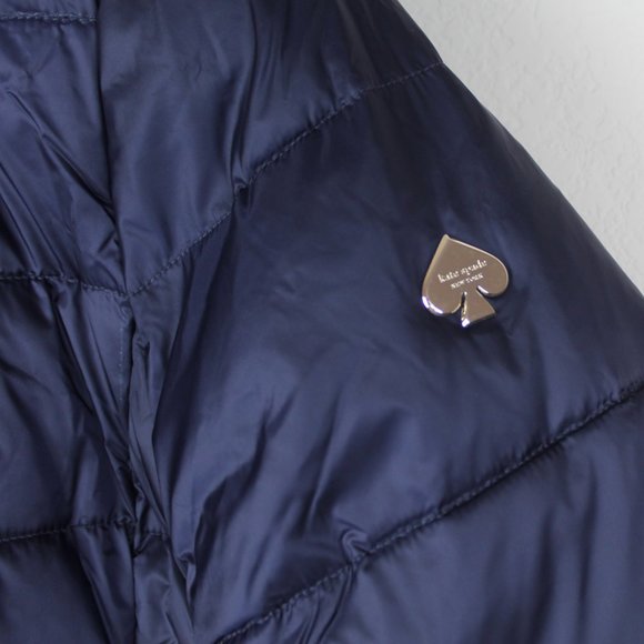 NWT Kate Spade Untrimmed Fitted Down Coat - Picture 8 of 16